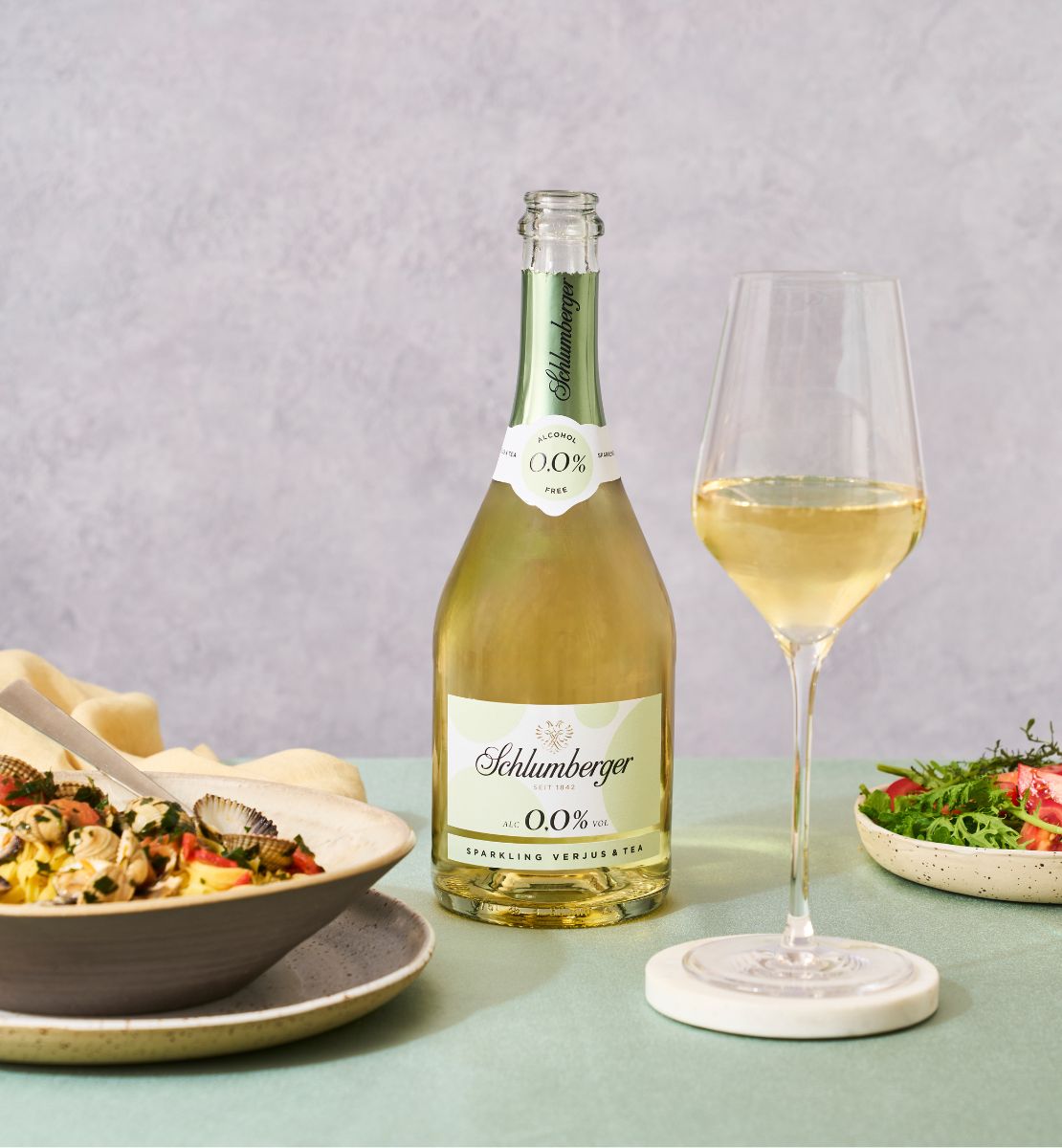 Sparkling Verjus & Spaghetti Vongole